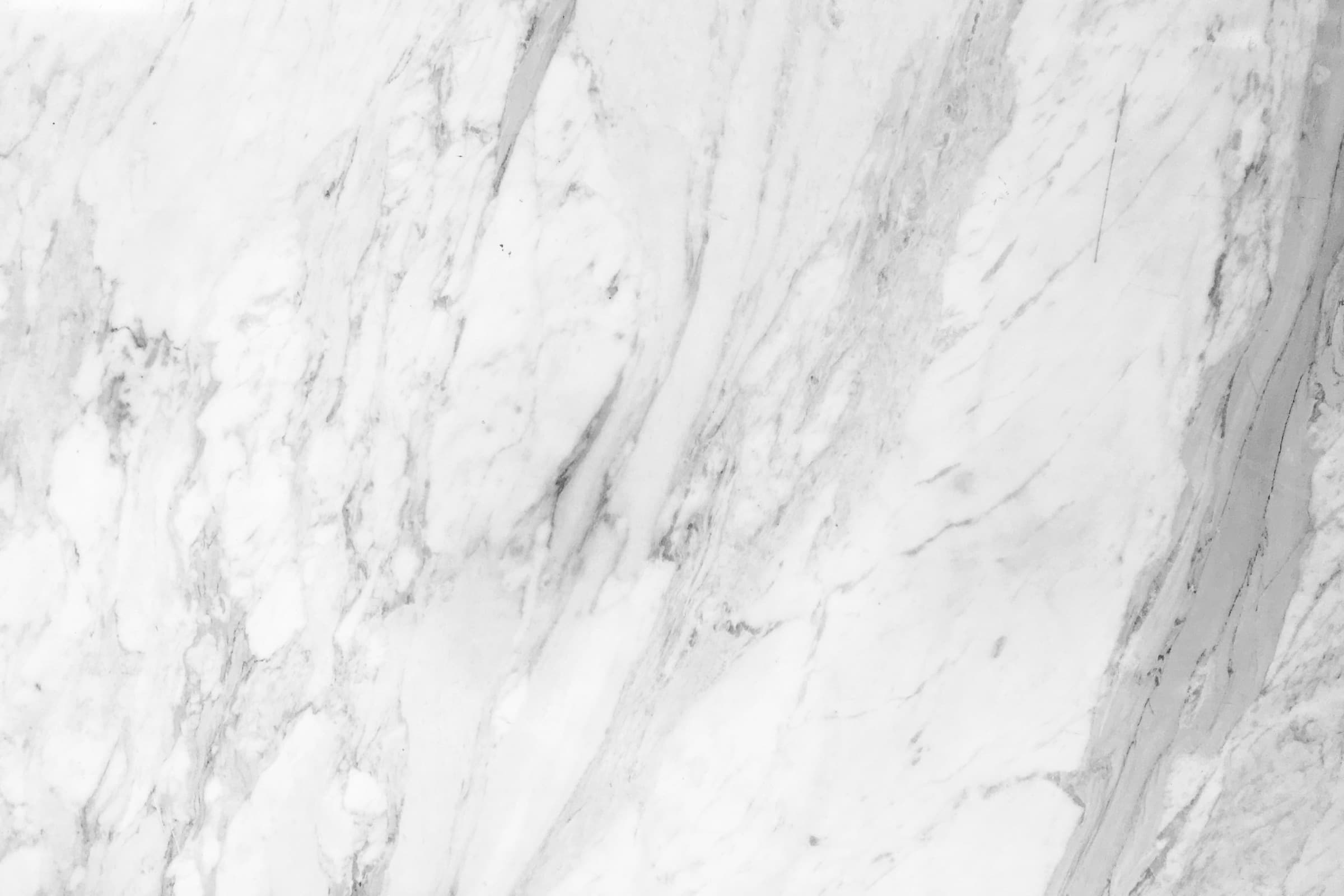 Close detail of a clean white marble slab
